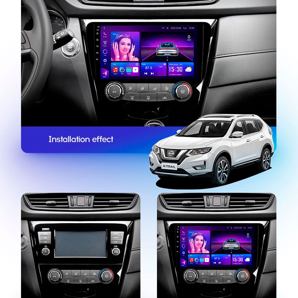 Nissan QashQai X-Trail 2013-2016 carro android Quadro - SKY Universe Nissan QashQai X-Trail 2013-2016 carro android Quadro