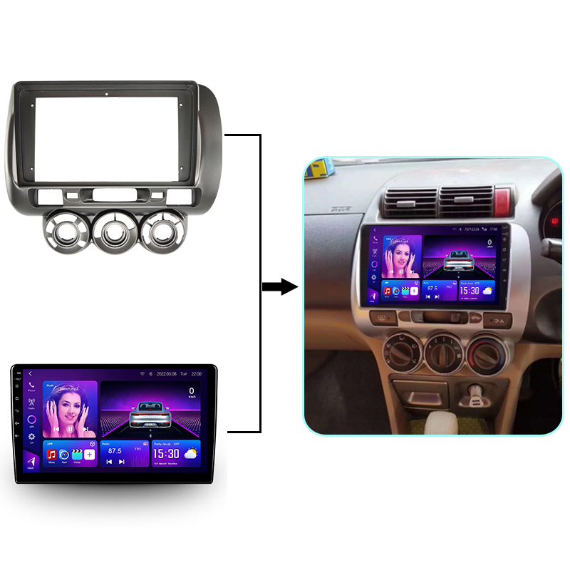 Honda City Jazz Car android frame - SKY Universe Honda City Jazz Car android frame