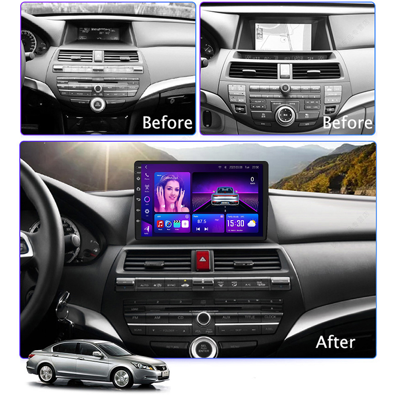 Honda crosstour 2009-2015 car android frame